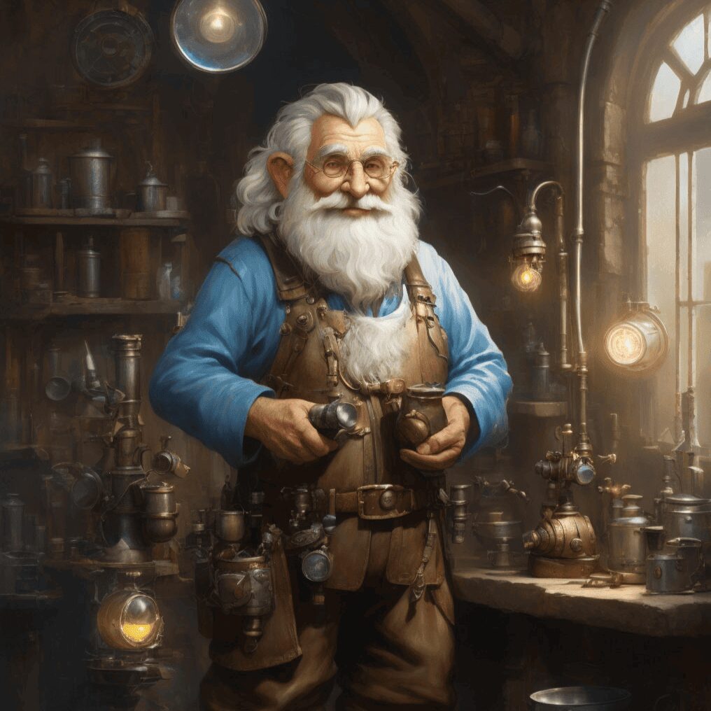 A dwarf-like character from Myth Maker AI, made with Leonardo