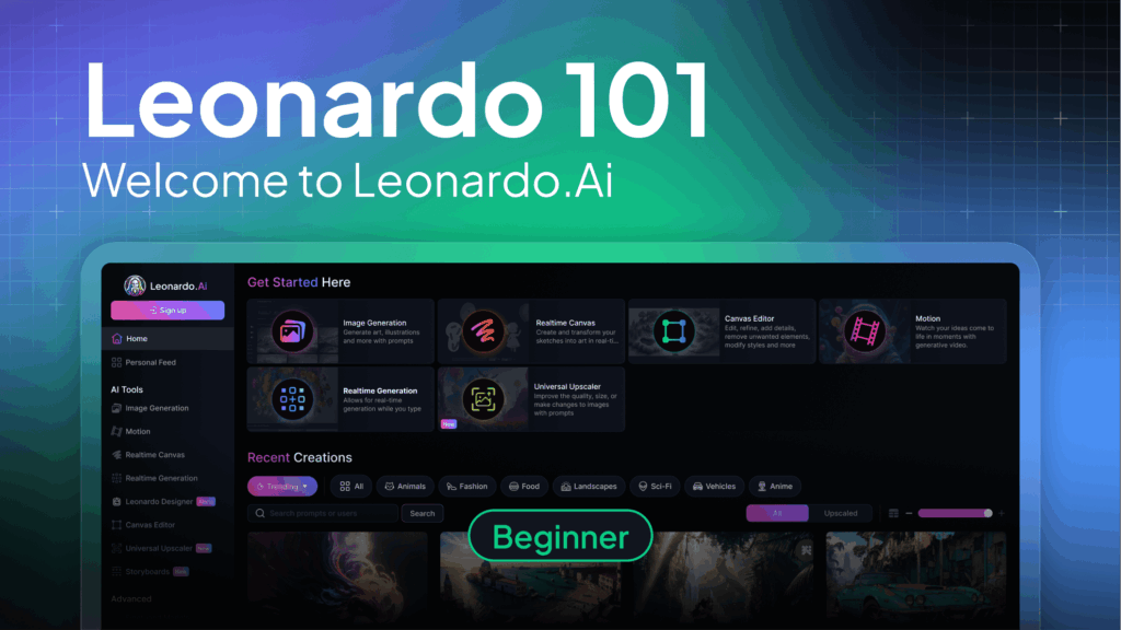 Leonardo 101: Welcome to Leonardo.Ai, webinar recap