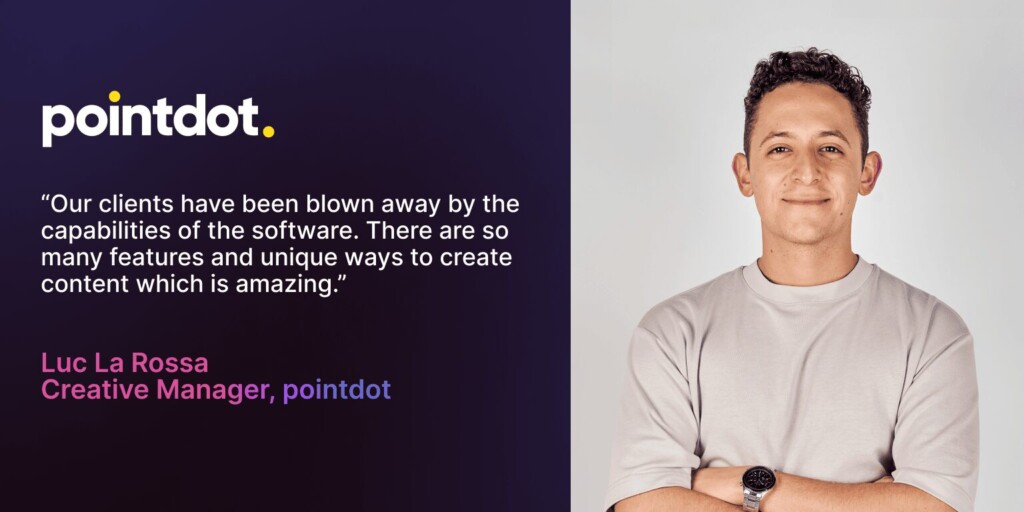 Quote from Luc La Rossa Creative Manager at pointdot about Leonardo.Ai