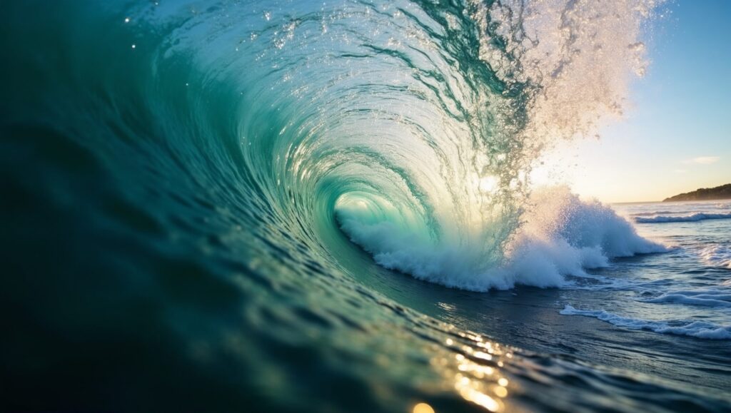 Wave crashing