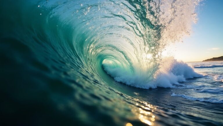Wave crashing